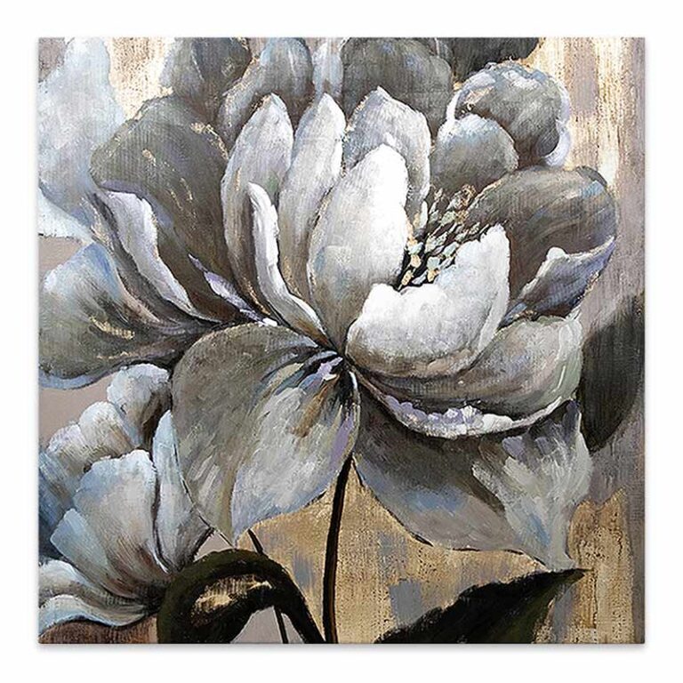 Πίνακας σε καμβά “White Magnolias” ψηφιακής εκτύπωσης 50x50x3εκ.