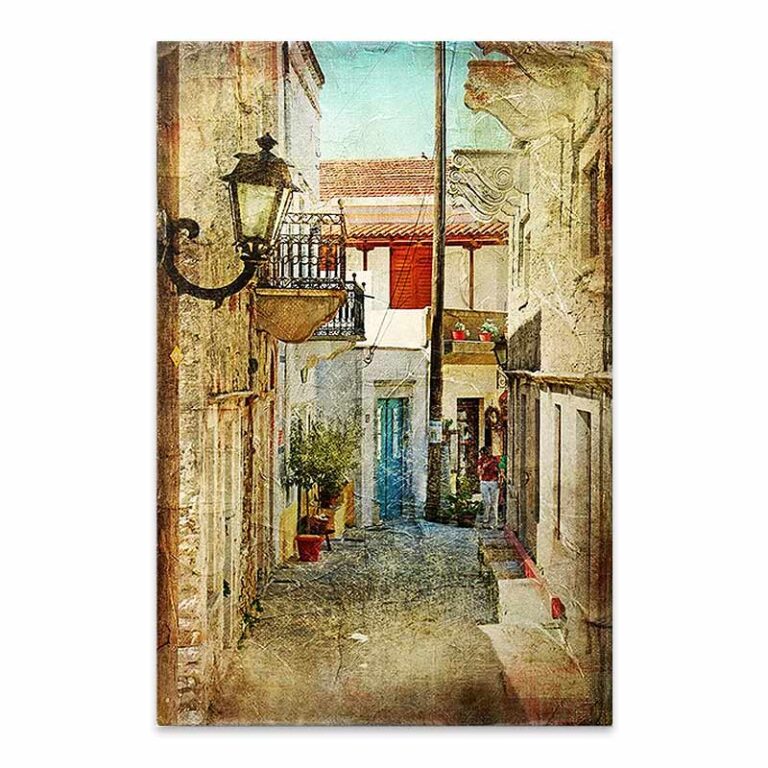 Πίνακας σε καμβά “Neighborhood” ψηφιακής εκτύπωσης 40x60x3εκ.