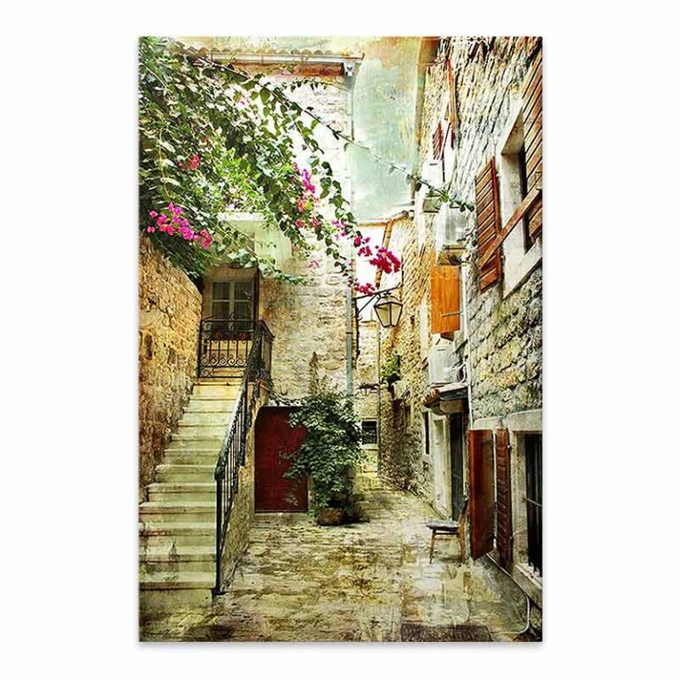 Πίνακας σε καμβά “Picturesque Neighborhood” ψηφιακής εκτύπωσης 40x60x3εκ.