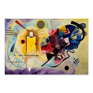 Πίνακας σε καμβά "Yellow Red Blue" ψηφιακής εκτύπωσης 70x50x3εκ.