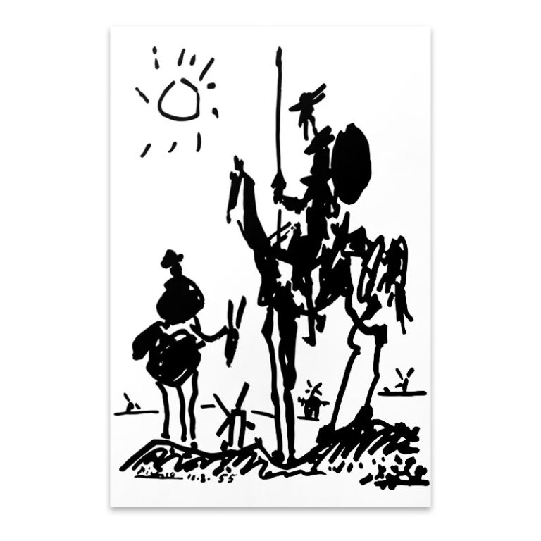 Πίνακας σε καμβά “Don Quixote” ψηφιακής εκτύπωσης 50x75x3εκ.