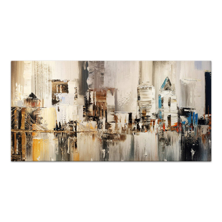 Πίνακας σε καμβά “City” ψηφιακής εκτύπωσης 140x70x3εκ.