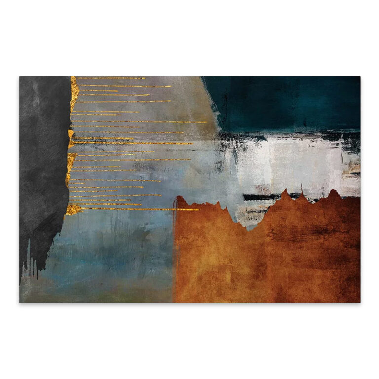 Πίνακας σε καμβά “Abstract Retro” ψηφιακής εκτύπωσης 140x70x3εκ.