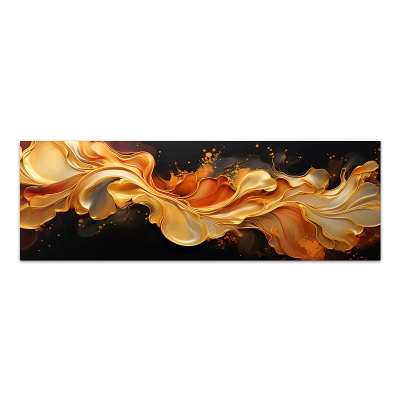 Πίνακας σε καμβά "Abstract Heat Wave" ψηφιακής εκτύπωσης 150x50x3εκ.