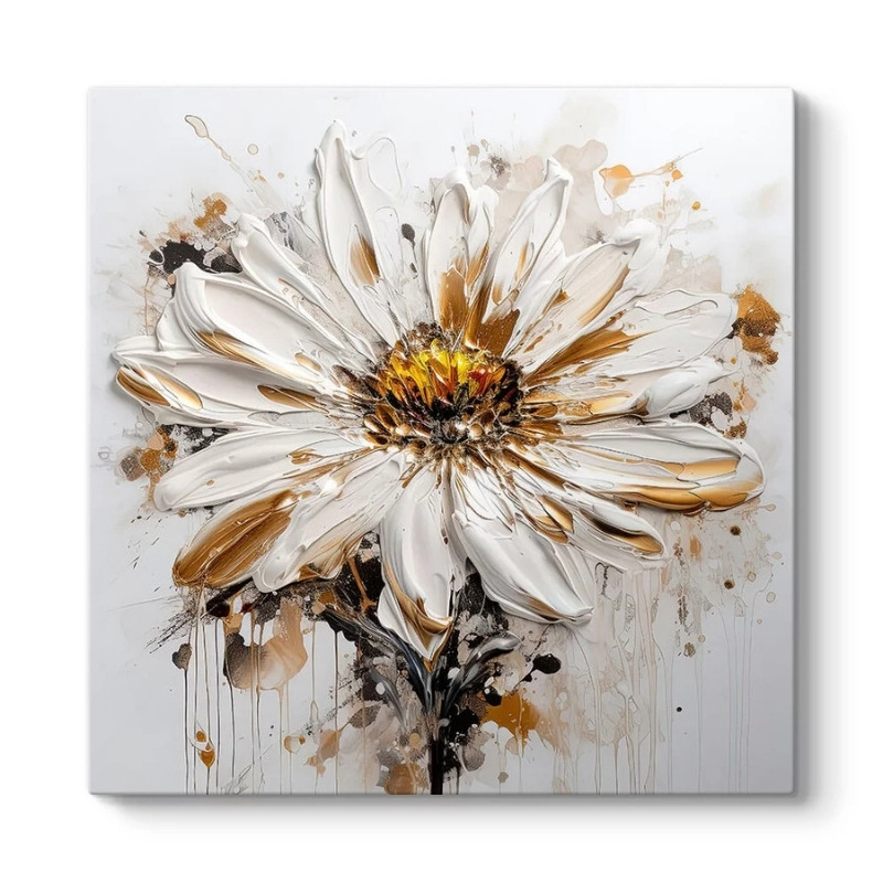 Πίνακας σε καμβά "Daisy" ψηφιακής εκτύπωσης 80x80x3εκ.
