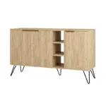Μπουφές Σάμος 79 χρώμα sapphire oak 142×35,6×83εκ. – εικόνα 3
