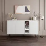 Μπουφές Σάμος 79 χρώμα λευκό 142×35,6×83εκ.