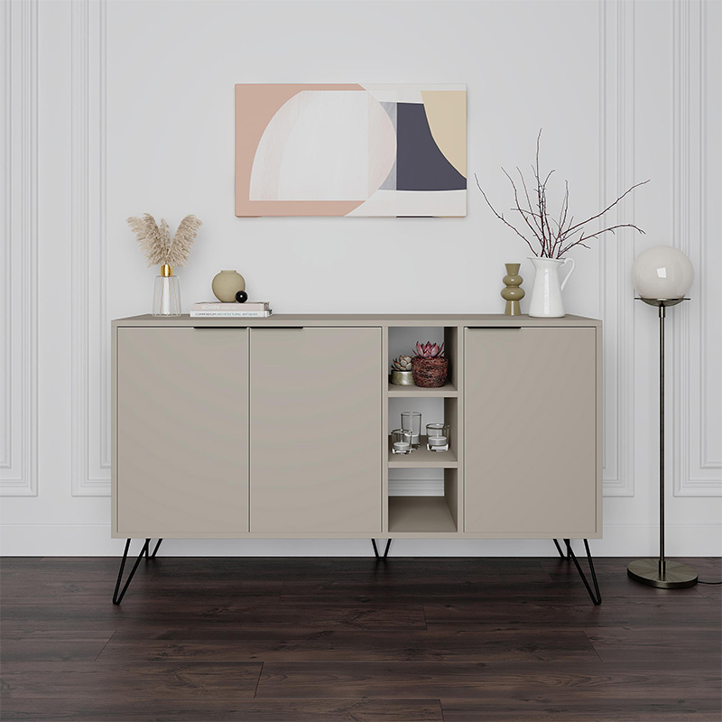 Μπουφές Σάμος 79 χρώμα sandstone 142x35,6x83εκ.