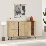 Μπουφές Βεργίνα 82 χρώμα sapphire oak 123x35x77,4εκ. – εικόνα 2