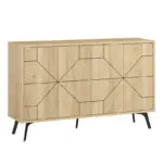 Μπουφές Βεργίνα 82 χρώμα sapphire oak 123x35x77,4εκ. – εικόνα 5