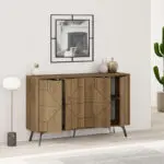 Μπουφές Βεργίνα 82 χρώμα ανοιχτό καρυδί 123x35x77,4εκ. – εικόνα 2