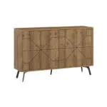 Μπουφές Βεργίνα 82 χρώμα ανοιχτό καρυδί 123x35x77,4εκ. – εικόνα 5