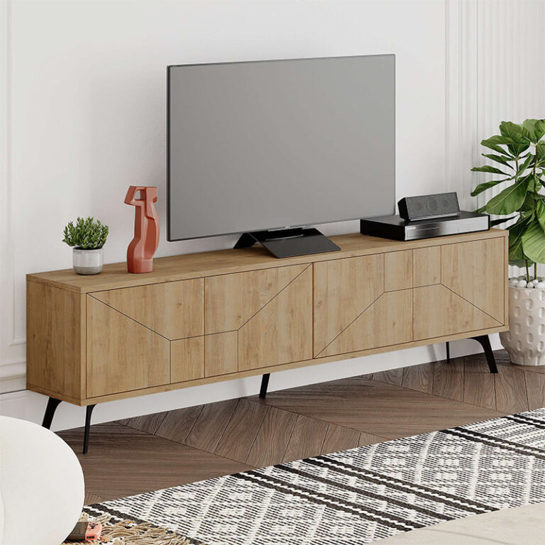 Έπιπλο τηλεόρασης Dune Megapap χρώμα sapphire oak 180×29,6×50εκ.