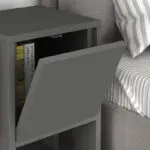 Κομοδίνο Δελφοί 88 χρώμα ανθρακί 30x30x55εκ. – εικόνα 4