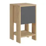 Κομοδίνο Δελφοί 88 χρώμα sapphire oak – ανθρακί 30x30x55εκ. – εικόνα 6