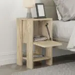 Κομοδίνο Δελφοί 88 χρώμα travertine 30x30x55εκ. – εικόνα 2