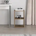 Κομοδίνο – Τραπεζάκι βοηθητικό Πόρος 45 χρώμα ανοιχτό καρυδί 34x30x55εκ. – εικόνα 3