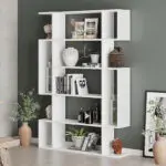 Βιβλιοθήκη Σκιάθος 60 χρώμα λευκό 108x25x161εκ.