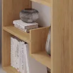 Βιβλιοθήκη Βεργίνα 58 χρώμα sapphire oak/λευκό 60x22x162εκ. – εικόνα 4