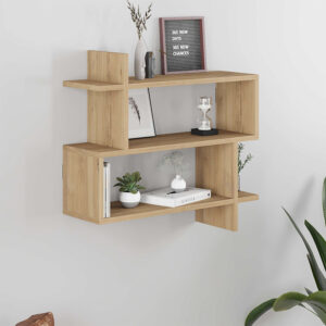 Ραφιέρα τοίχου Paralel χρώμα sapphire oak 70x22x65εκ.