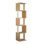 Βιβλιοθήκη Μυκήνες 39 χρώμα sapphire oak/λευκό 35x30x161εκ. – εικόνα 2