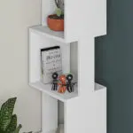 Βιβλιοθήκη Μυκήνες 39 χρώμα λευκό 35x30x161εκ. – εικόνα 3