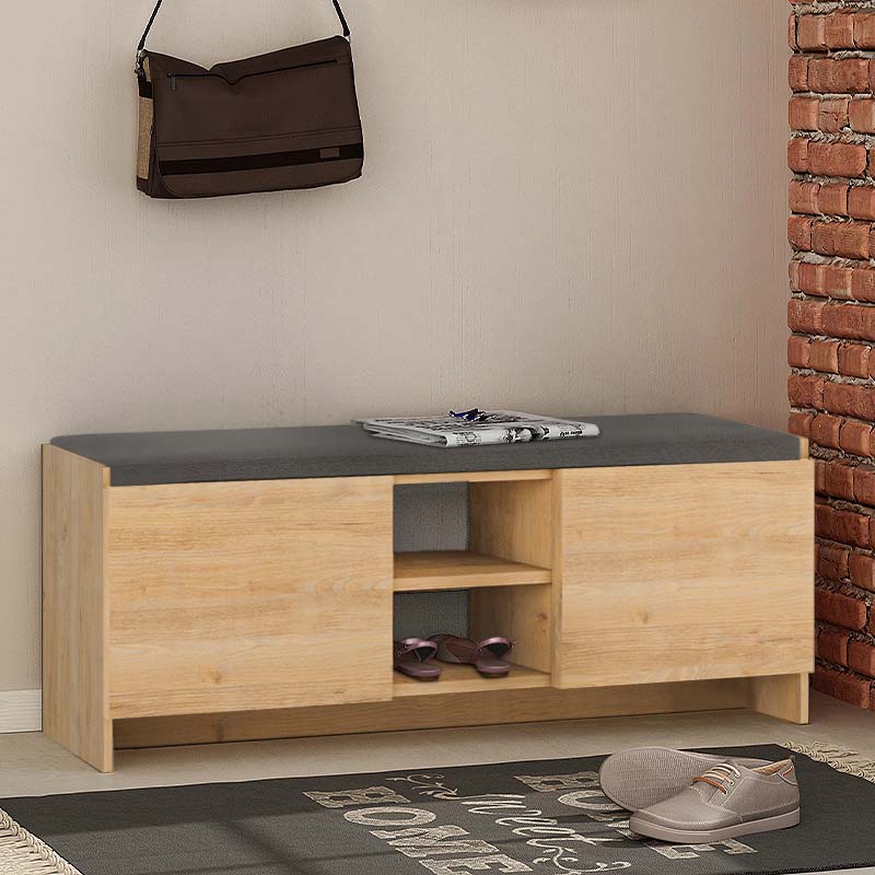 Παπουτσοθήκη Θάσος 96 χρώμα sapphire oak 110x37x43εκ.