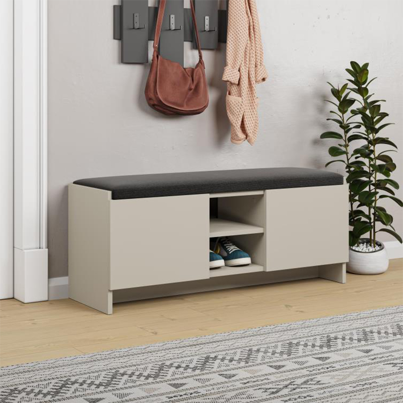 Παπουτσοθήκη Θάσος 96 χρώμα sandstone 110x37x43εκ.