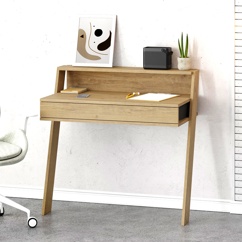 Γραφείο εργασίας Αστυπάλαια 36 χρώμα sapphire oak 94x50x91εκ.