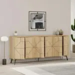 Μπουφές Βεργίνα 82 χρώμα sapphire oak 184x35x77,4εκ. – εικόνα 2