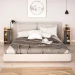 Κομοδίνο Πίνδος 97 σετ 2 τεμαχίων χρώμα sapphire oak – ανθρακί 25x27x60εκ. – εικόνα 2
