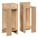 Κομοδίνο Πίνδος 97 σετ 2 τεμαχίων χρώμα sapphire oak 25x27x60εκ.