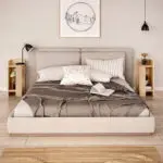 Κομοδίνο Πίνδος 97 σετ 2 τεμαχίων χρώμα sapphire oak 25x27x60εκ. – εικόνα 2