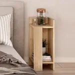 Κομοδίνο Πίνδος 97 σετ 2 τεμαχίων χρώμα sapphire oak 25x27x60εκ. – εικόνα 4
