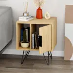 Κομοδίνο Σέριφος 42 χρώμα sapphire oak 50,2×44,6×60εκ. – εικόνα 2