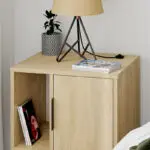Κομοδίνο Σέριφος 42 χρώμα sapphire oak 50,2×44,6×60εκ. – εικόνα 5