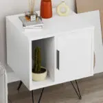 Κομοδίνο Σέριφος 42 χρώμα λευκό 50,2×44,6×60εκ. – εικόνα 3
