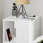 Κομοδίνο Σέριφος 42 χρώμα λευκό 50,2×44,6×60εκ. – εικόνα 5