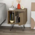 Κομοδίνο Σέριφος 42 χρώμα ανοιχτό καρυδί 50,2×44,6×60εκ. – εικόνα 2