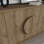 Μπουφές Σύμη 55 χρώμα ανοιχτό καρυδί 180×35,6×82εκ. – εικόνα 4