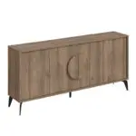 Μπουφές Σύμη 55 χρώμα ανοιχτό καρυδί 180×35,6×82εκ. – εικόνα 5