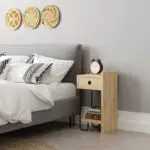 Κομοδίνο Ιθάκη 43 δεξί χρώμα sapphire oak 32x30x61εκ. – εικόνα 5