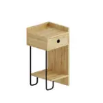 Κομοδίνο Ιθάκη 43 δεξί χρώμα sapphire oak 32x30x61εκ. – εικόνα 6