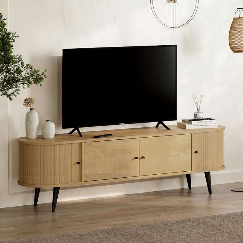 Έπιπλο τηλεόρασης Δωδώνη 88 χρώμα sapphire oak 180x40x52εκ.