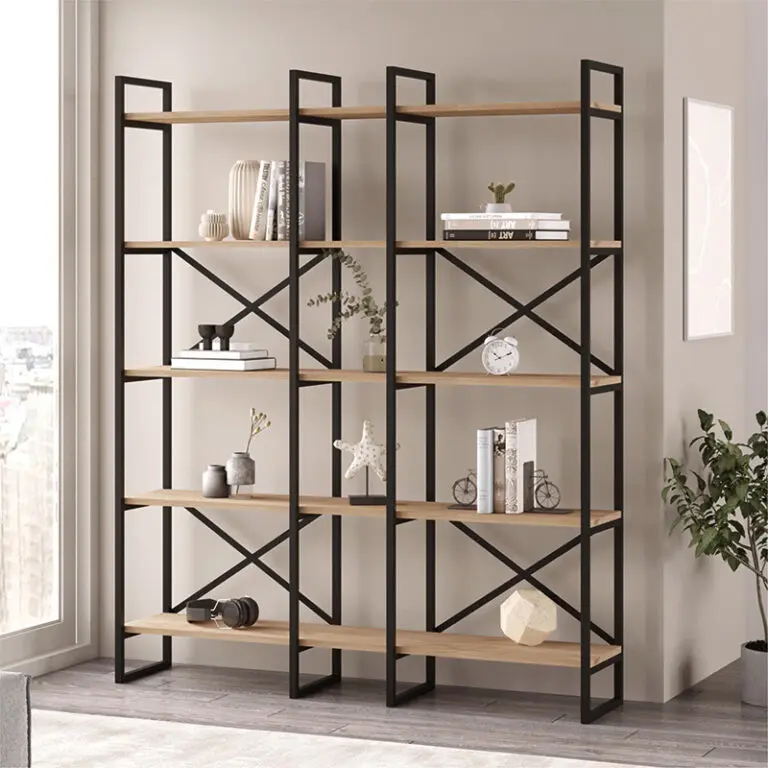 Βιβλιοθήκη Αίγινα 55 χρώμα sepet oak 143,5x30x175εκ.