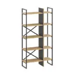 Βιβλιοθήκη Νάξος 46 χρώμα sapphire oak – silky black 87,5×35,2×175εκ. – εικόνα 4