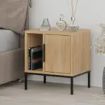 Κομοδίνο Σέριφος 42 χρώμα saphhire oak 45x35x50εκ.