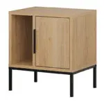 Κομοδίνο Σέριφος 42 χρώμα saphhire oak 45x35x50εκ. – εικόνα 6