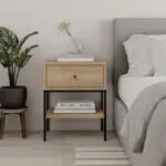 Κομοδίνο Νάξος 69 χρώμα saphhire oak 45x35x56εκ. – εικόνα 3