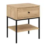 Κομοδίνο Νάξος 69 χρώμα saphhire oak 45x35x56εκ. – εικόνα 5